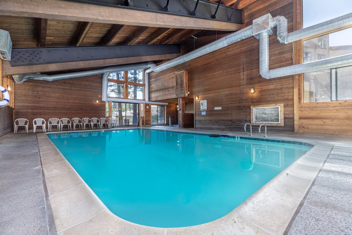 Heated indoor community pool at Fireside 314